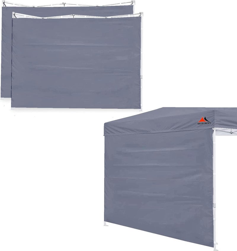 SCOCANOPY SunWall for 10x10 Pop Up Canopy Frame, 3 Pack SideWall Only (10X10, Dark Grey) - Image 1